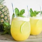 suco detox de abacaxi com hortelã