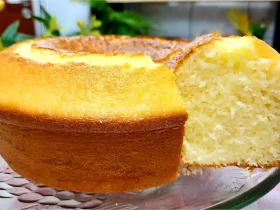 Bolo simples da vovó um bolo de trigo bem gostoso