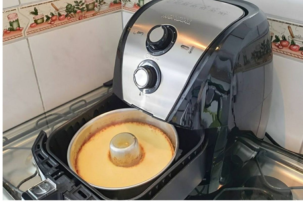 pudim na airfryer