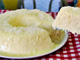 pudim de coco
