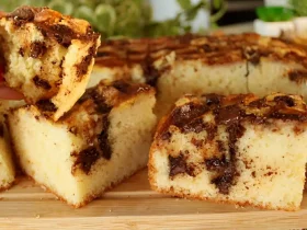 bolo de banana com chocolate