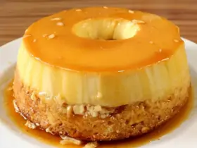 bolo pudim bem simples