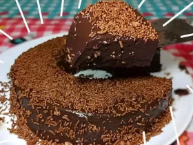 pudim de chocolate