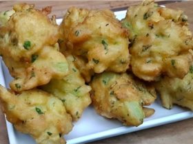 bolinho de chuchu frito