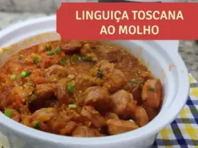 linguiça toscana ao molho