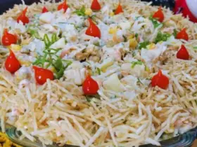 salpicão de frango natalino