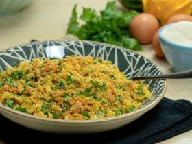 farofa de cenoura com ovos