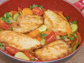 peito de frango suculento bem temperadinho