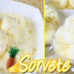 sorvete de abacaxi com coco