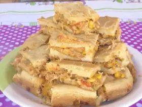 torta de frango com uma massa sem defeitos