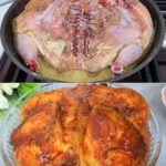 o frango inteiro de frigideira