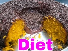 bolo diet de cenoura
