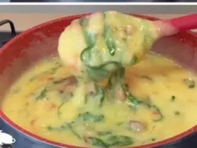 caldo de mandioca cremoso