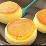 bolinho nuvem japonês de frigideira