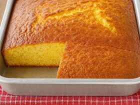 bolo de maizena com fubá simples