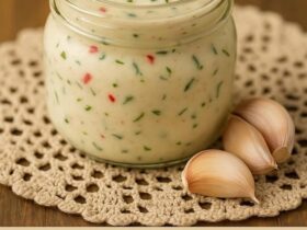 molho de alho cremoso