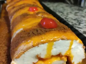 torta de claras com doce de ovos